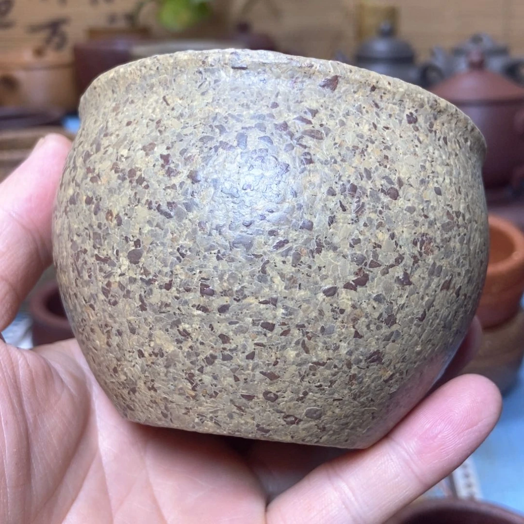 茶杯紫砂八目手工泥230毫升