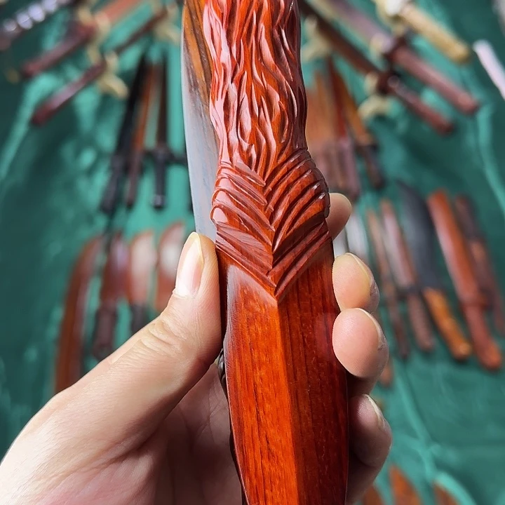 阿***巴树脂制品缎光紫檀20公分木料