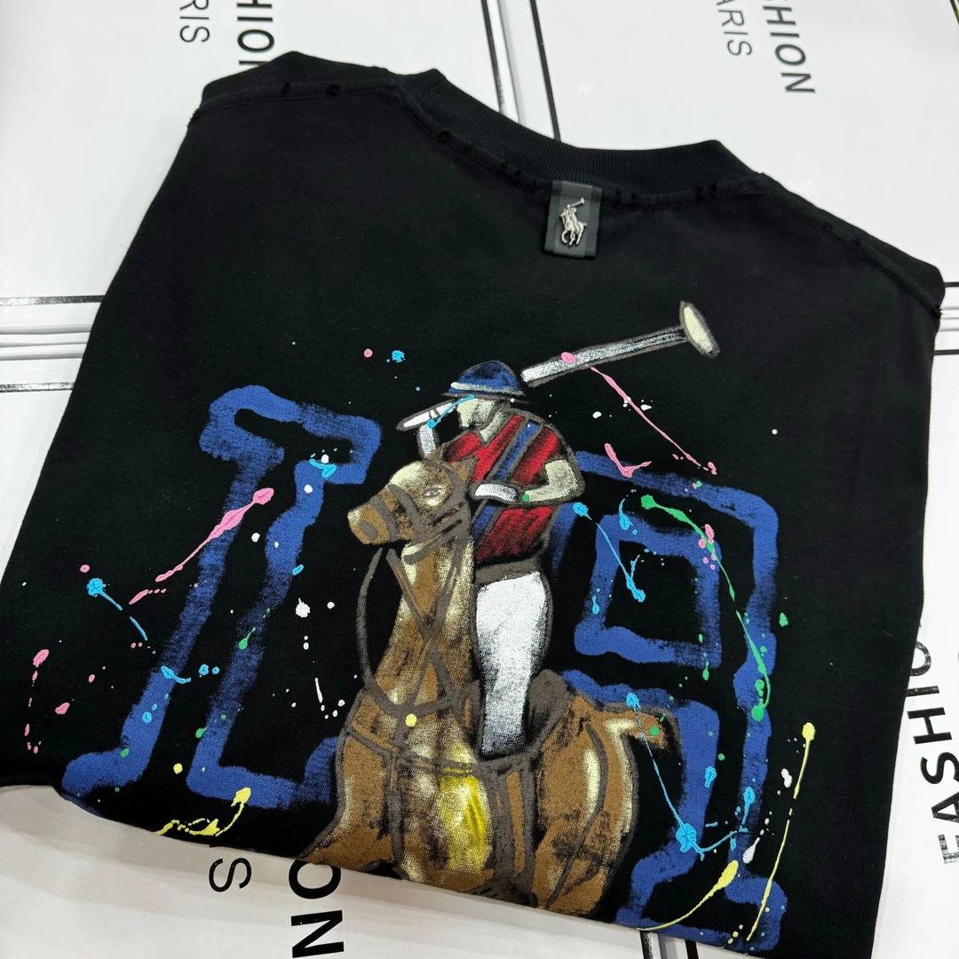 （TFTZ-T666）夏季宽松印花圆领男士休闲百搭T恤