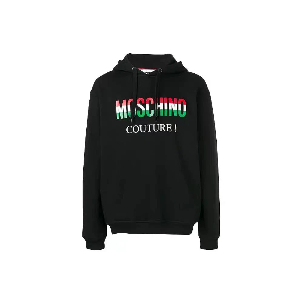 未使用 maje 【lu】MOSCHINO 三色字母Logo印花连帽卫衣 TP019096