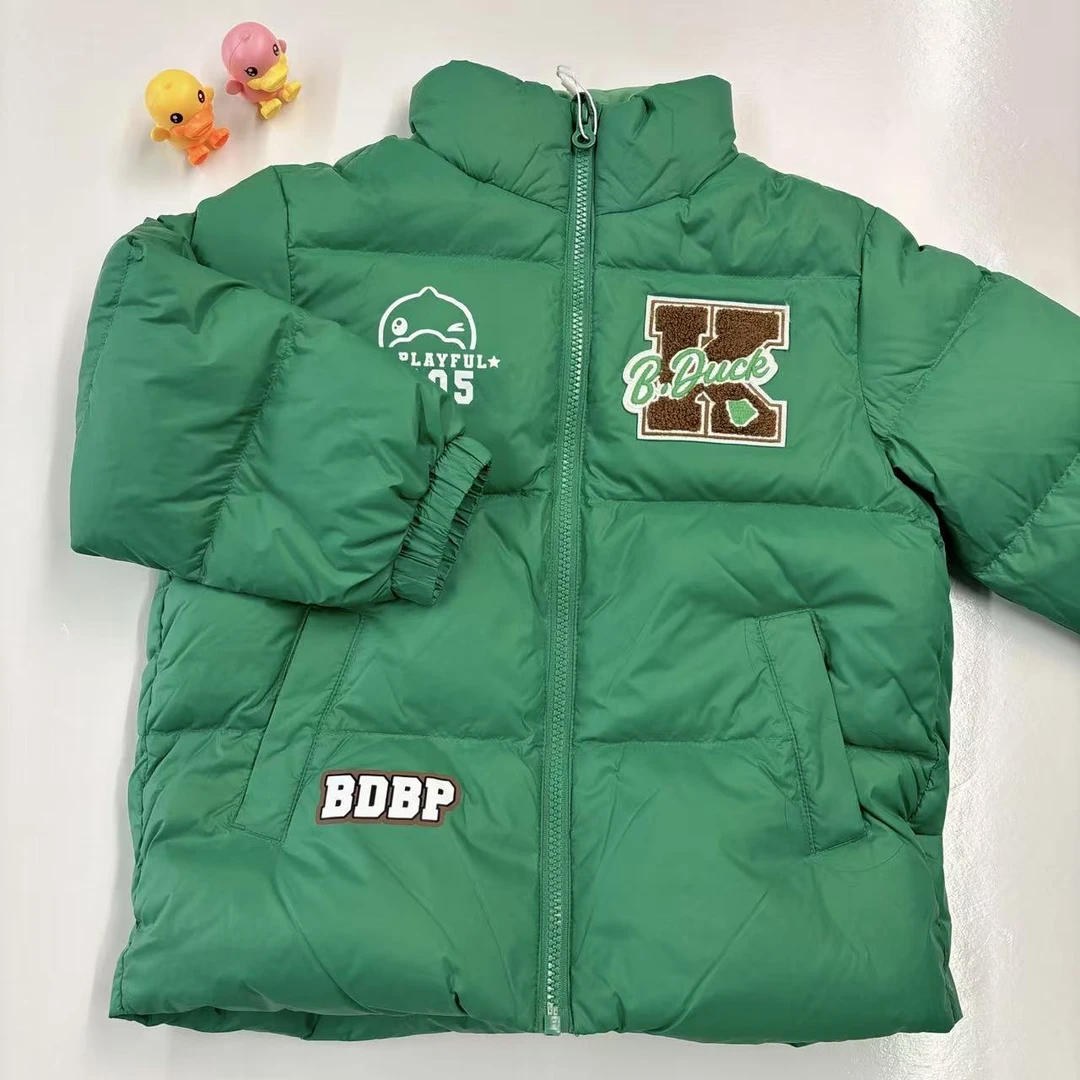 B.DUCK小黄鸭顽童日记系列儿童鸭绒短款时尚保暖加厚羽绒服 A018