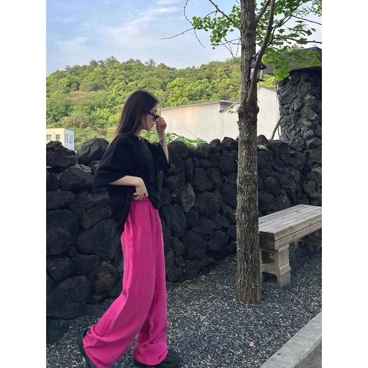 BETTERJOELAY -【烟霞裁影】百搭时尚潮流宽松直筒休闲裤HW8862