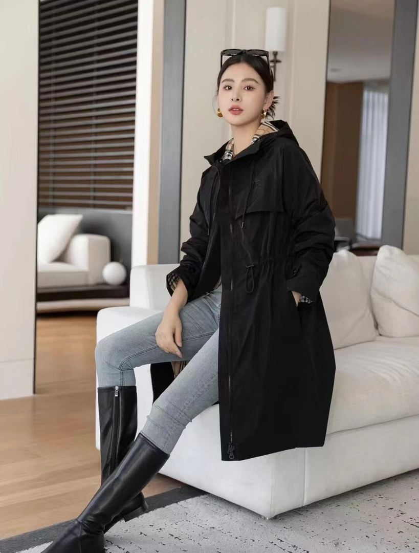 全新未使用 BURBERRY/博柏利 长袖风衣/UK4-10码/75097510