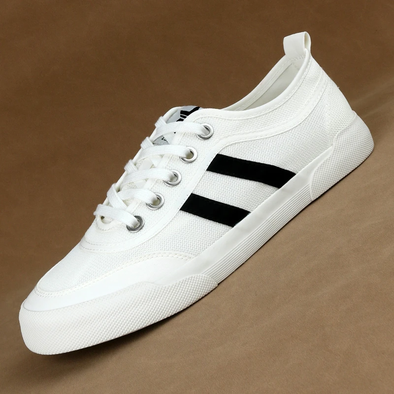 2025夏季新款冰丝网面透气舒适爆款男士帆布鞋潮鞋一脚蹬板鞋