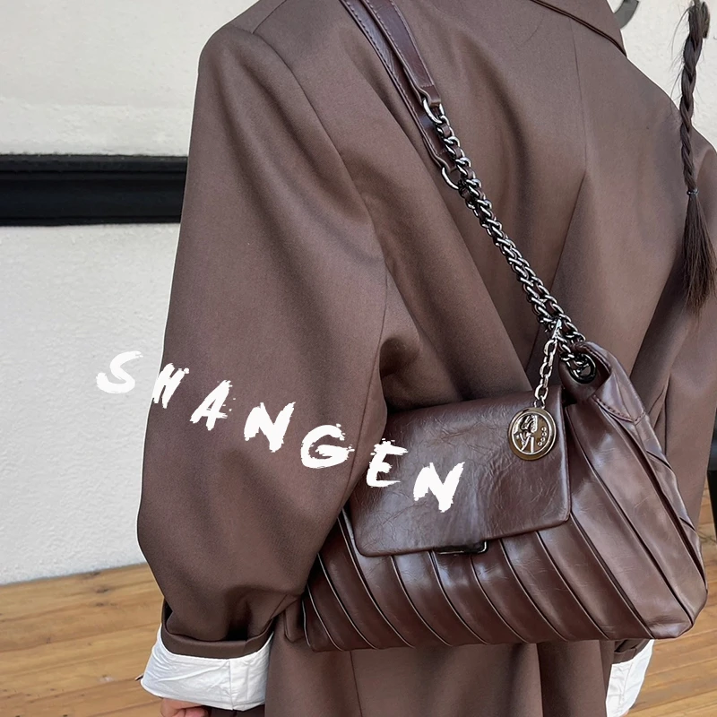 【尚恩CC】ZT-D7035-塞诺咖-28*8*17轻奢时尚女士新款单肩斜跨包