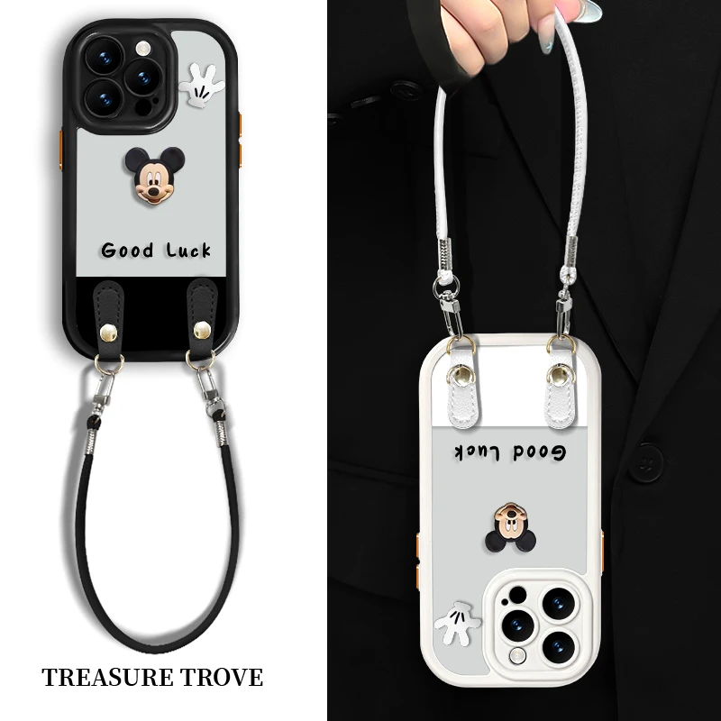 适用于苹果16华为OPPO小米VIVO高颜值百搭LJ透明奶油手机壳BF0024