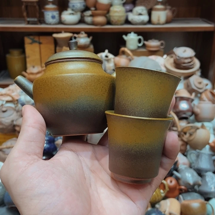柴烧老岩泥高端茶器