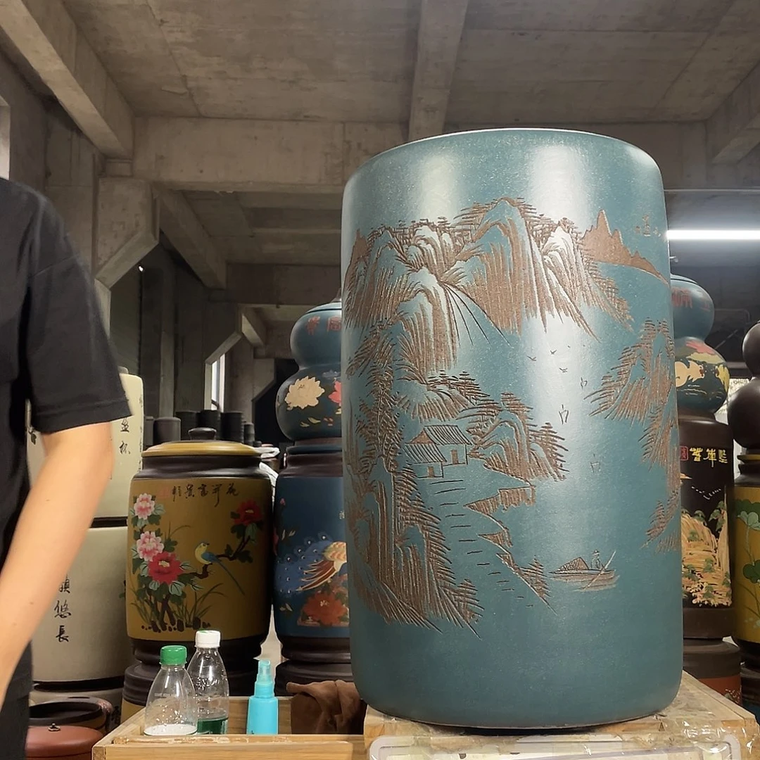 宜兴原矿紫砂茶叶罐