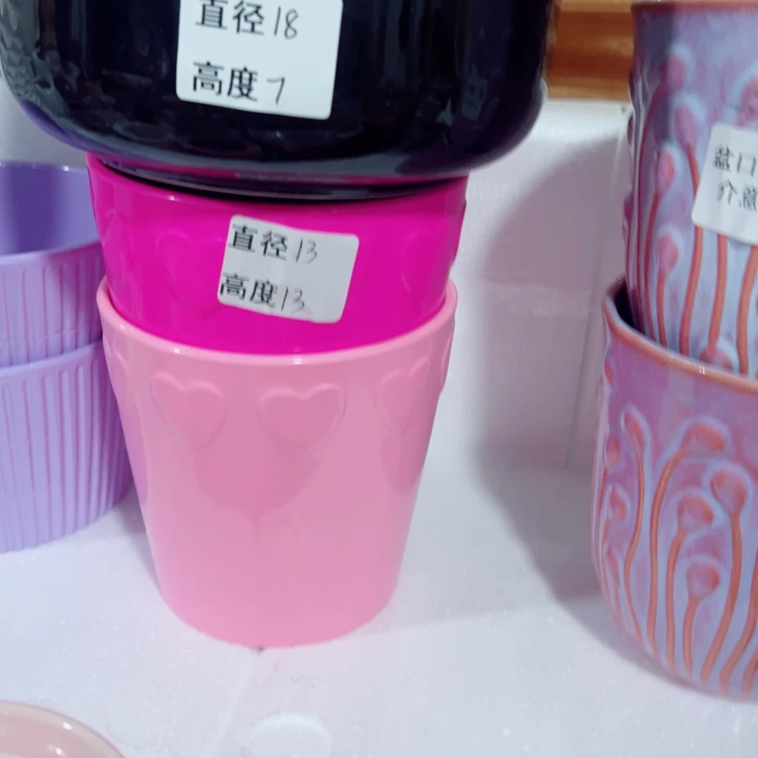 有孔，陶瓷花盆满10米包邮发货