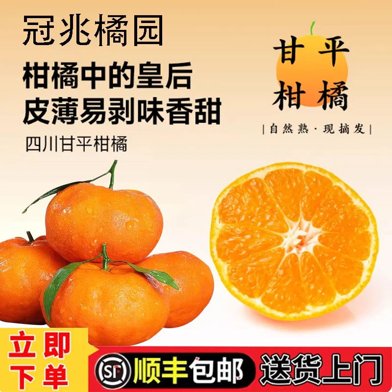 观音故里遂宁特产甘平柑橘皇后新鲜包邮当季整箱孕妇水果甜橘桔子