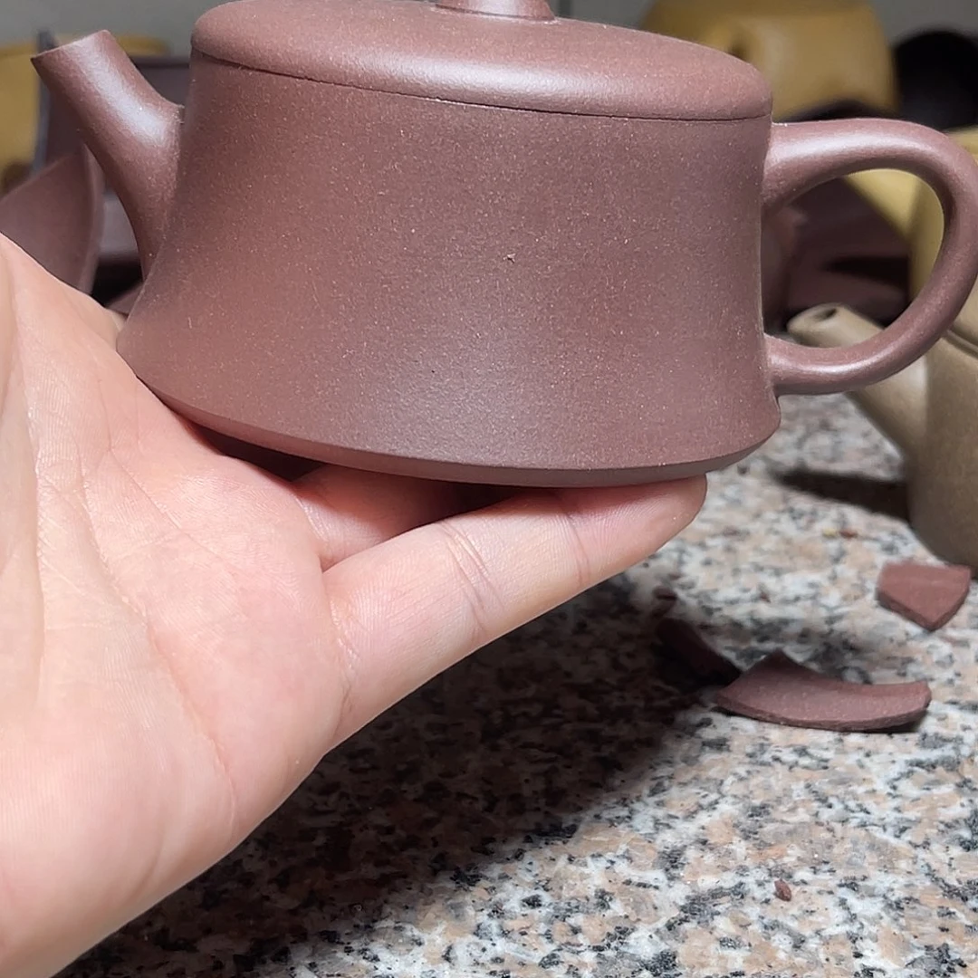 茶壶紫砂微瑕方彬底槽清云柱