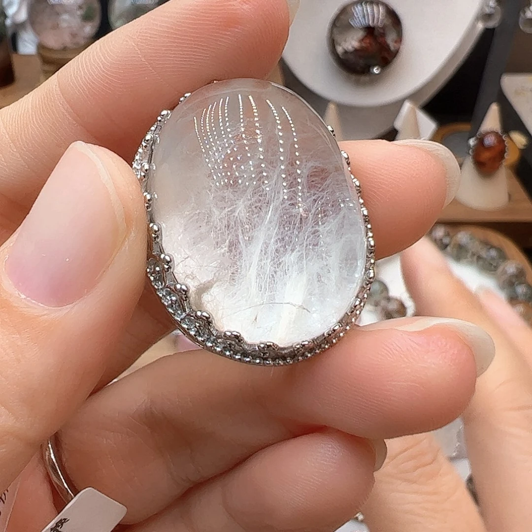 是***呀水晶珠宝半成品银S925镶嵌魔盒