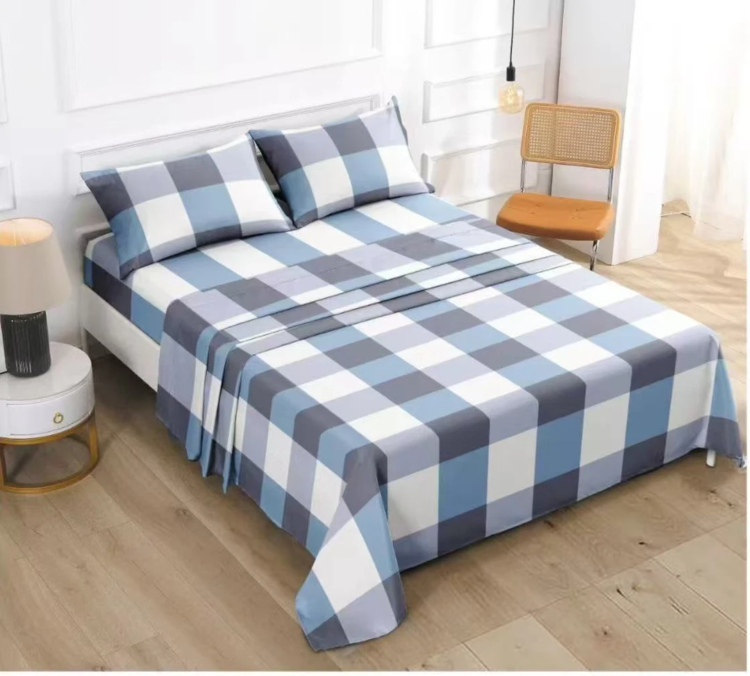 加厚细老粗布床单亲肤磨毛床单纯棉条纹设计耐磨舒适