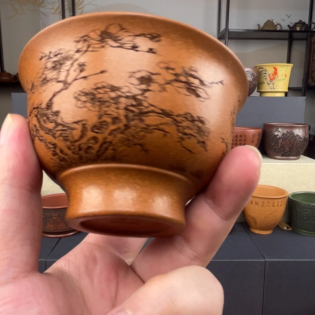 茶杯紫砂全手工紫砂茶杯