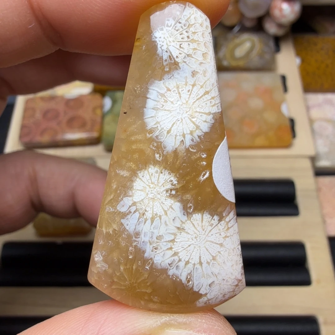 硅化玉未镶嵌纯天然色有机玉石保真色