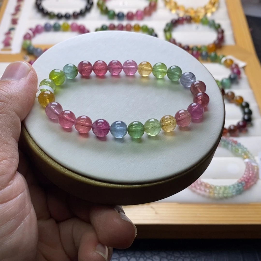 碧玺碧玺手链未镶嵌