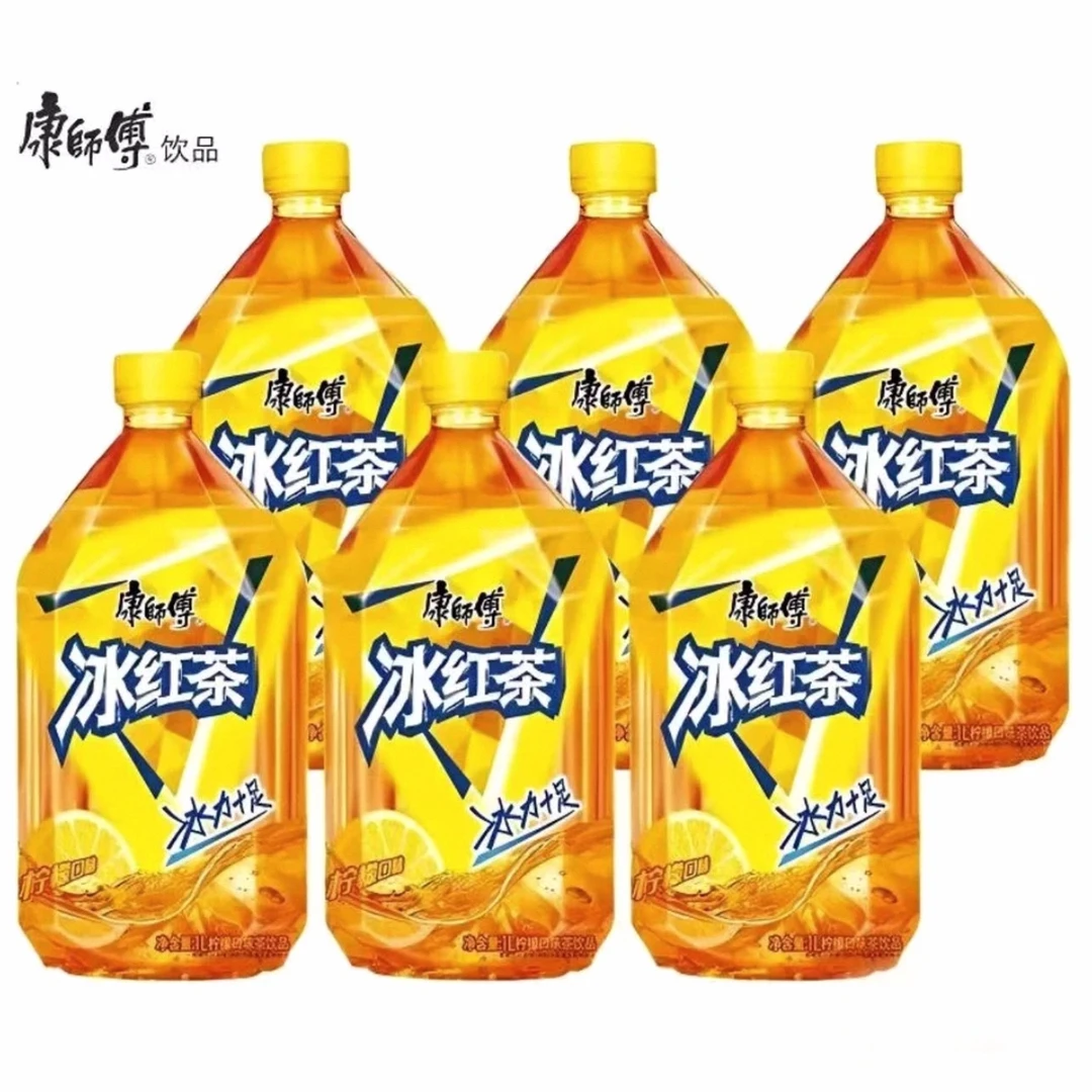 康师傅冰红茶1L/500ml整箱柠檬味风味茶饮料夏季汽水解渴网红饮品