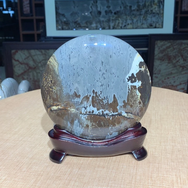 ，广西国画石摆件，收藏观赏