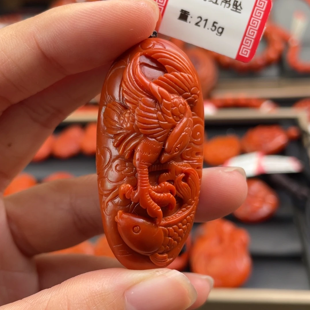 未镶嵌雕刻南红玛瑙