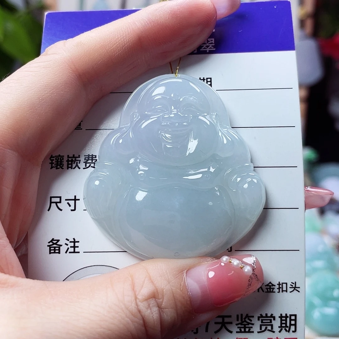 翡翠未镶嵌颈饰佛公18