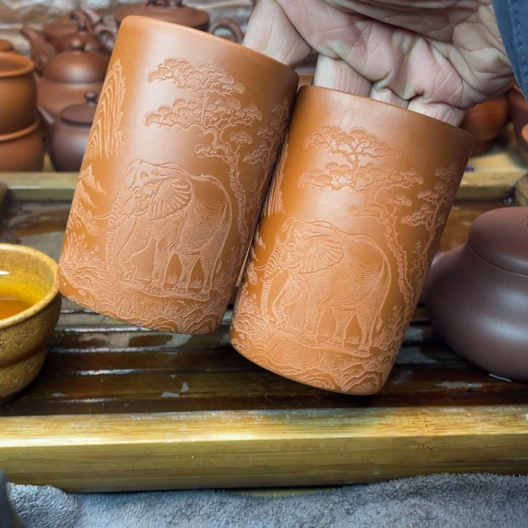 紫砂茶壶原矿赵庄朱泥微微微瑕