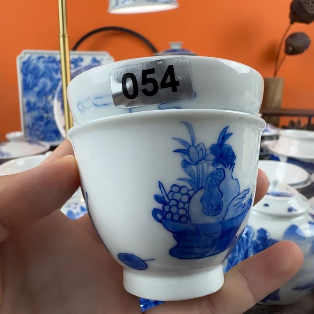 用***5瓷片景德镇手绘青花茶器054039
