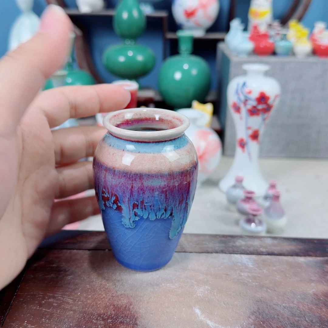 陶瓷手工小花器摆件