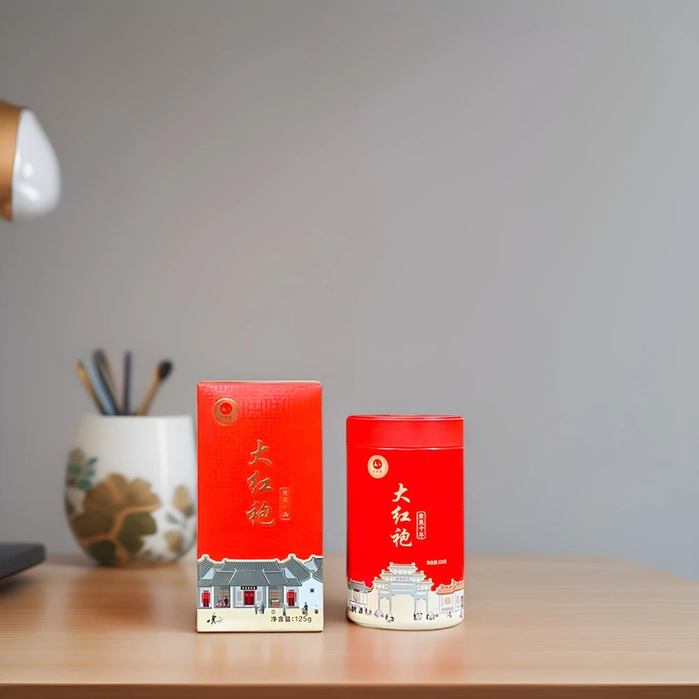 金装十年大红袍一罐125克  包邮送礼