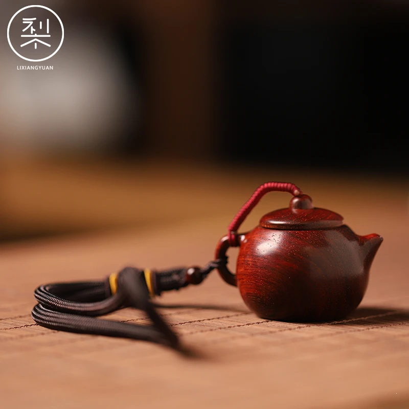 梨香院印度小叶紫檀红木手工雕刻手把件檀香紫檀把把壶盘玩把玩壶