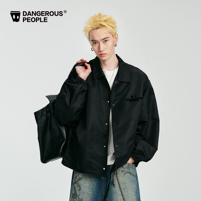 Dangerouspeople薛之谦dsp廓形教练夹克春夏户外潮牌宽松百搭外套