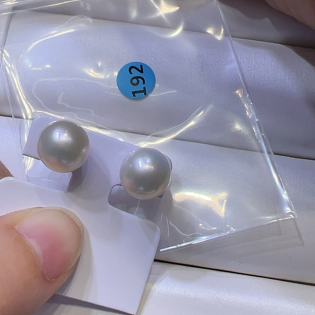 淡水珍珠耳饰银S925镶嵌