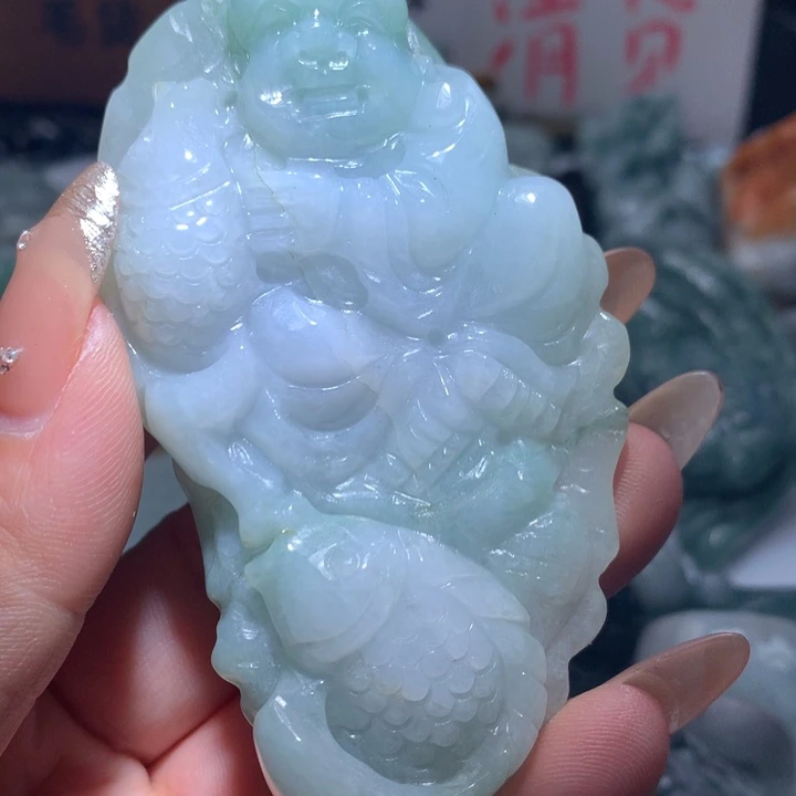 翡翠未镶嵌颈饰保真天然A货翡翠