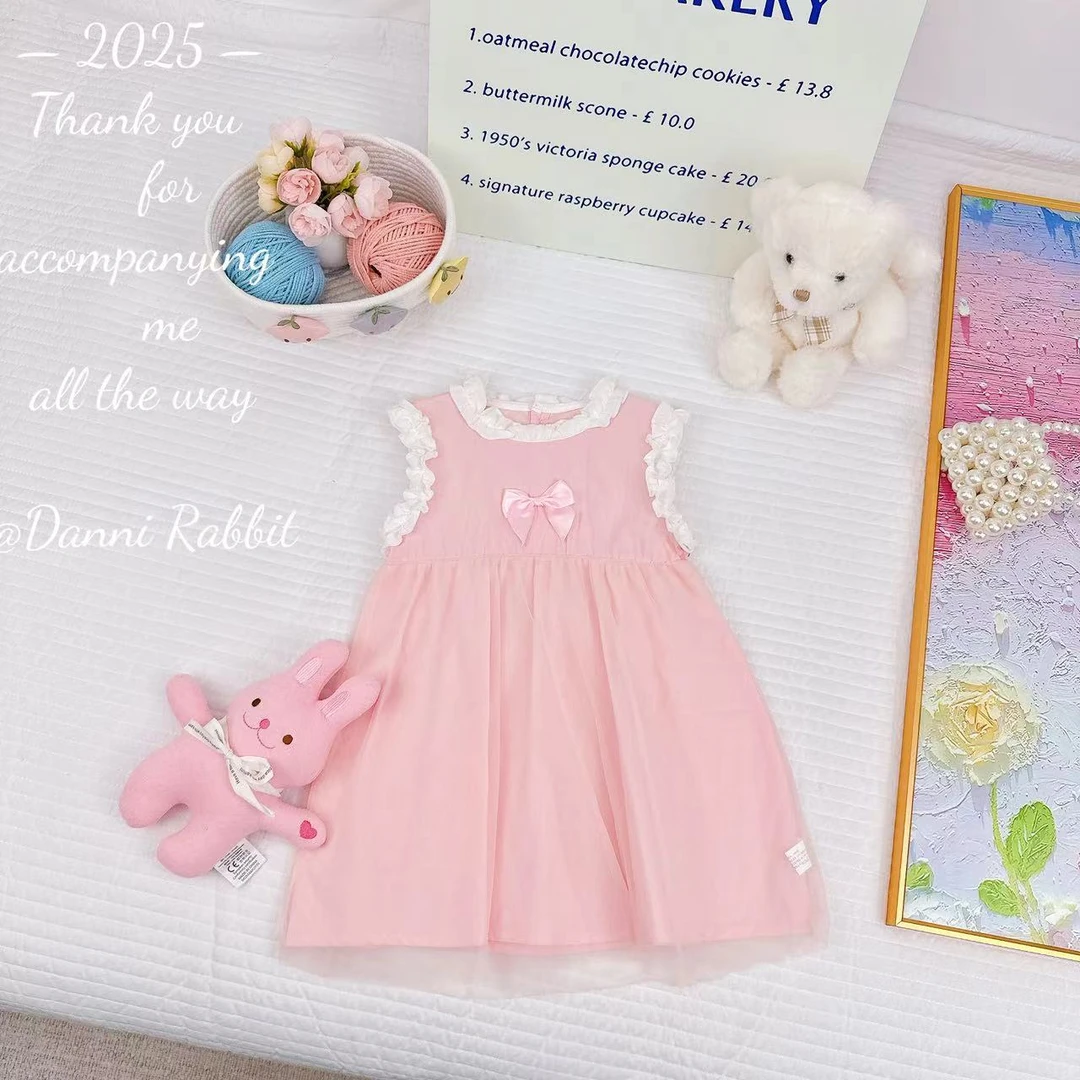 夏季洋气甜美蝴蝶结公主连衣裙 D-M746