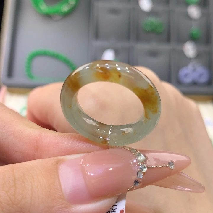 未镶嵌戒指翡翠13-14