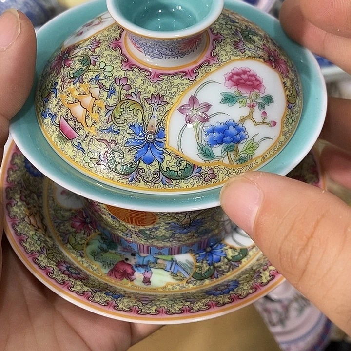摆件陶景德镇陶瓷主人杯1344