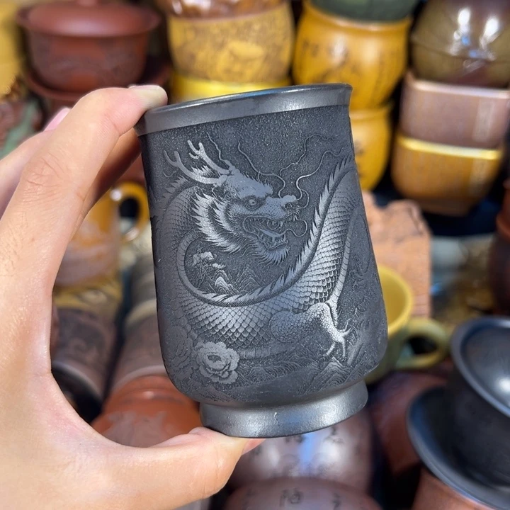 茶杯紫砂宜兴紫杯茶