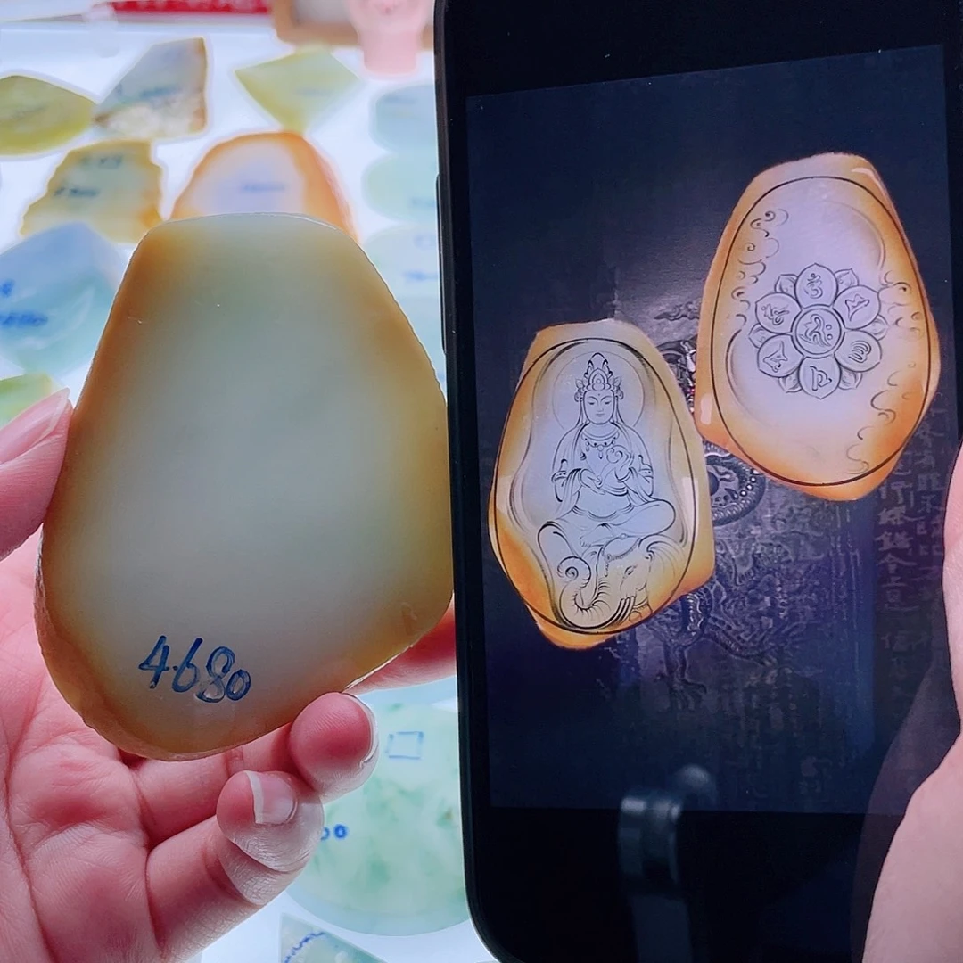 定制翡翠未镶嵌天然翡翠包工