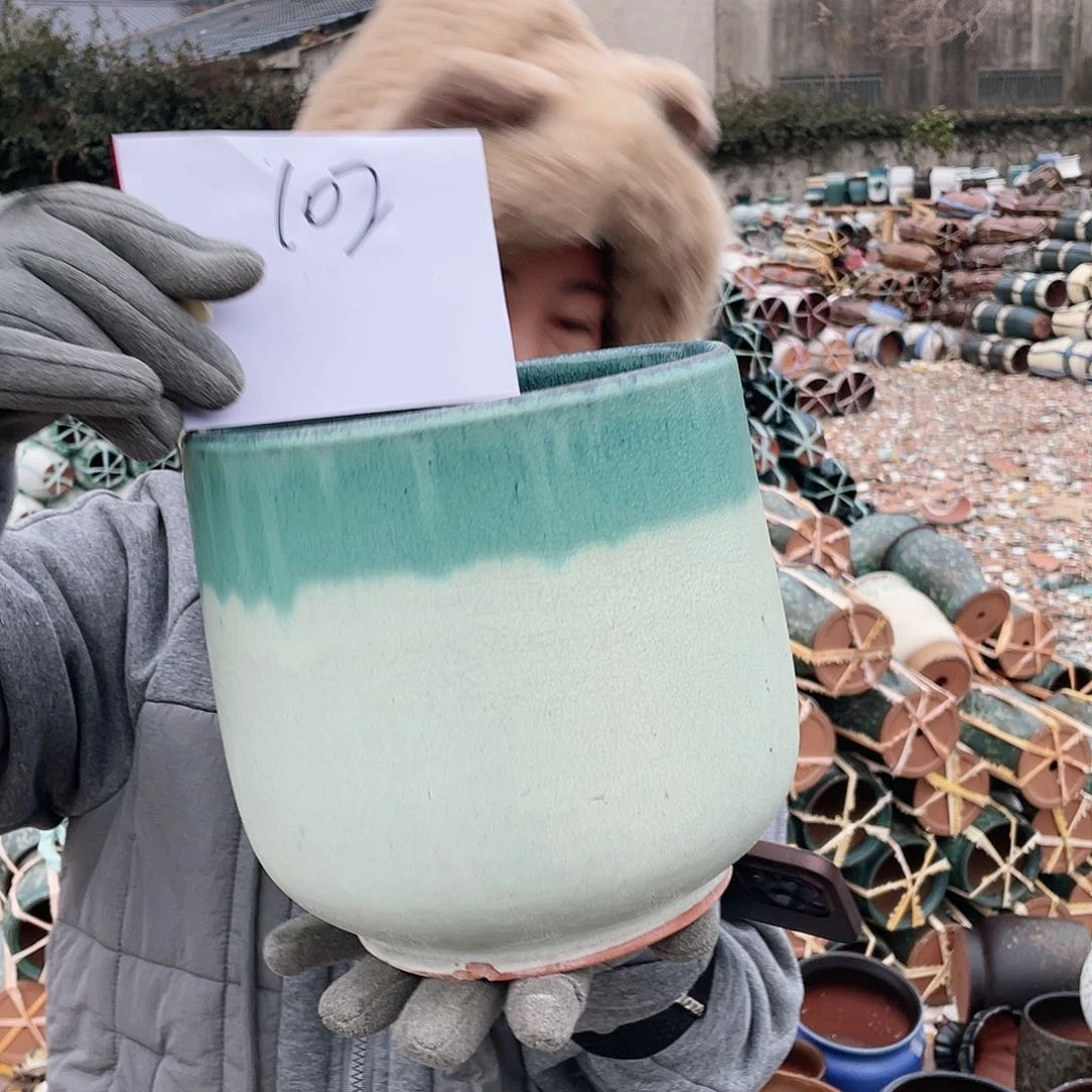 红陶王嫂花盆0123-102微瑕