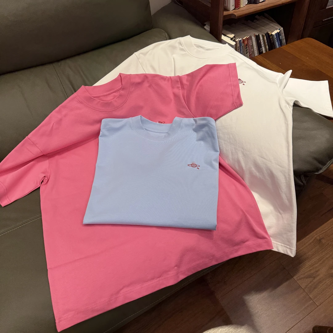 宽松【海王星刺绣小标短袖】男女同款D28218