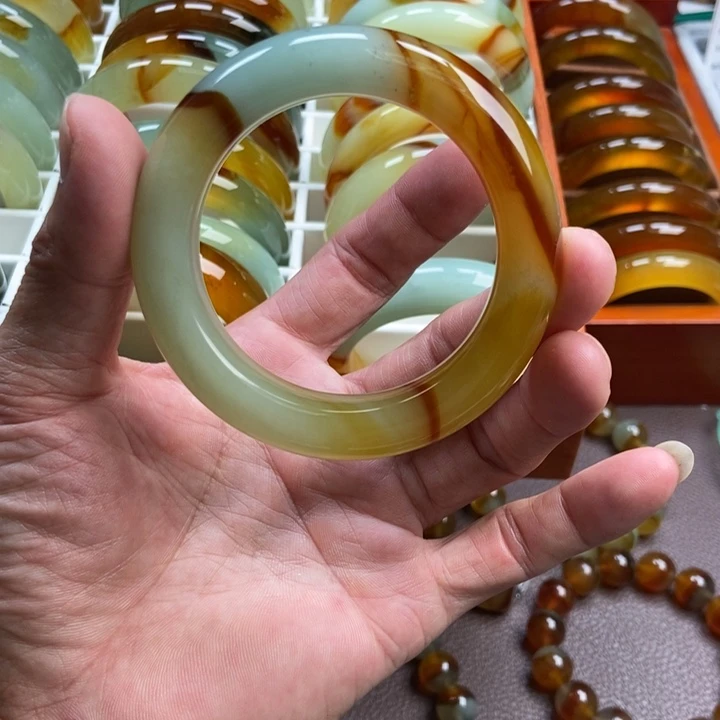 F***d未镶嵌蛇纹石玉手镯手串戒指