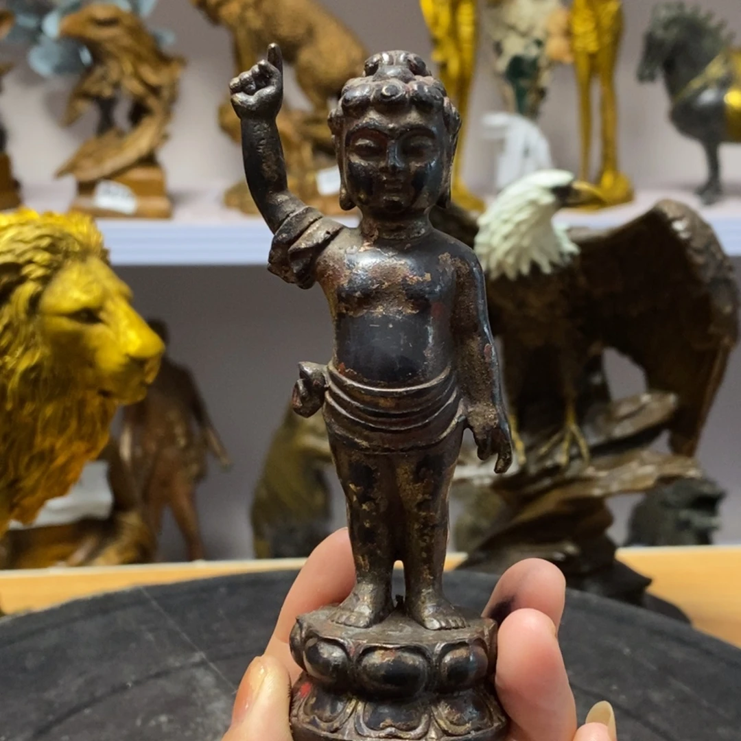 黄铜材质，太子佛摆件