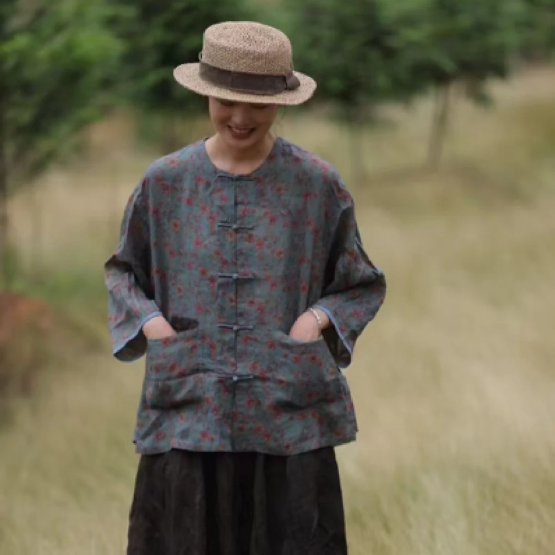 布忘初心分享 荼TU-S351030 上衣 胸围136、衣长68