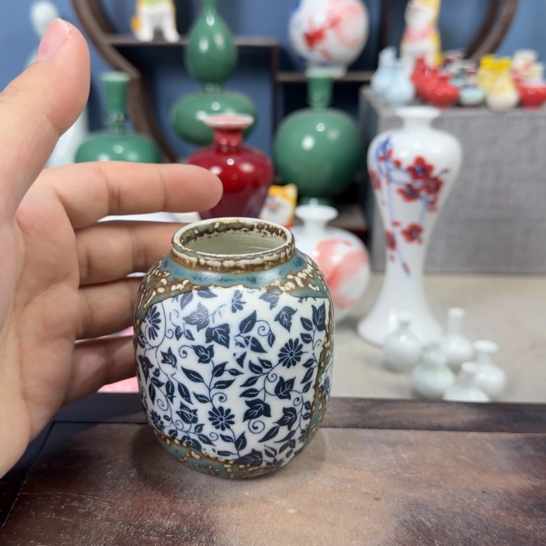 陶瓷手工小花器摆件
