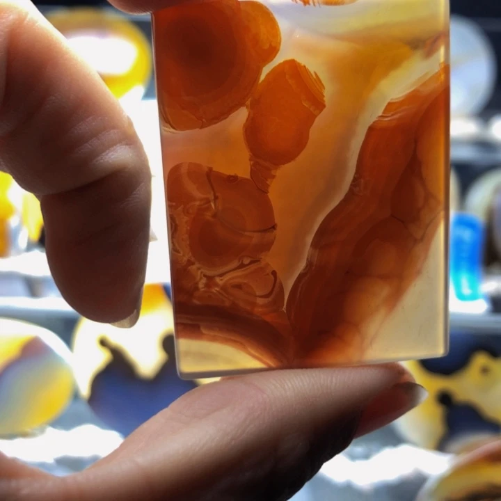 合金玛瑙/玉髓珠宝奇石58有瑕