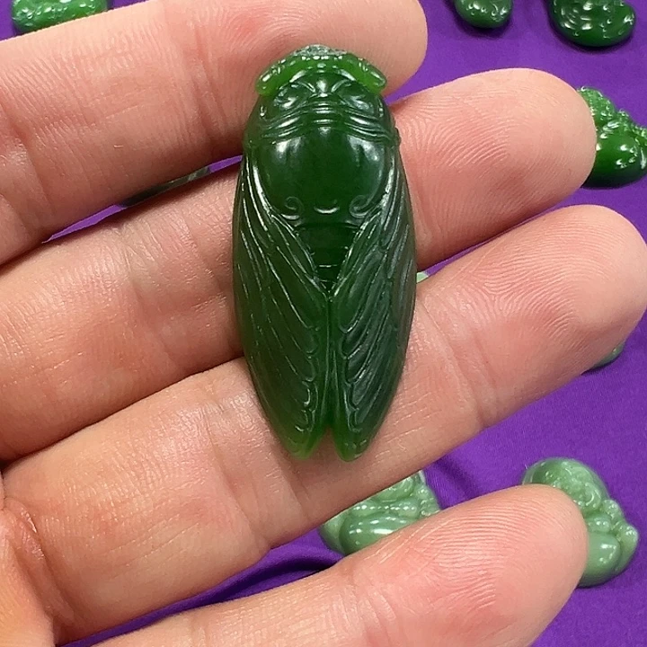 和田玉（碧玉）未镶嵌吊坠(不含链)