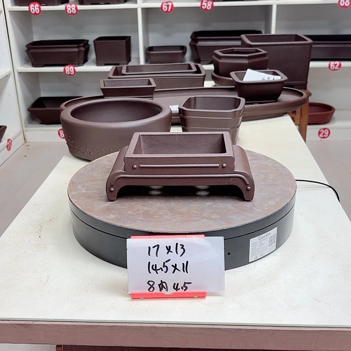 紫砂花盆长**水长方汉台