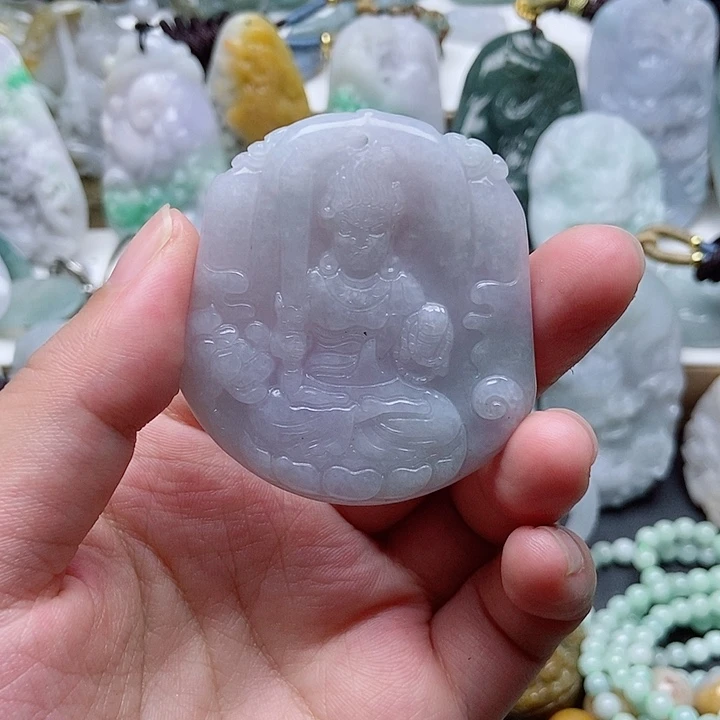翡翠未镶嵌吊坠(不含链)1