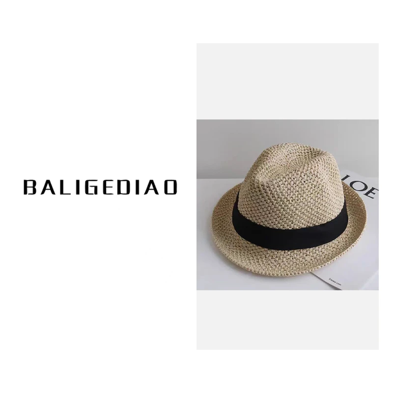 【爵士帽】莫伦风手工勾针遮阳礼帽25032