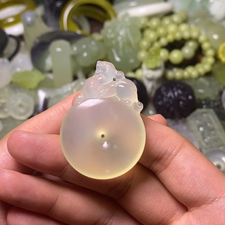 岫玉天然岫玉颈饰未镶嵌