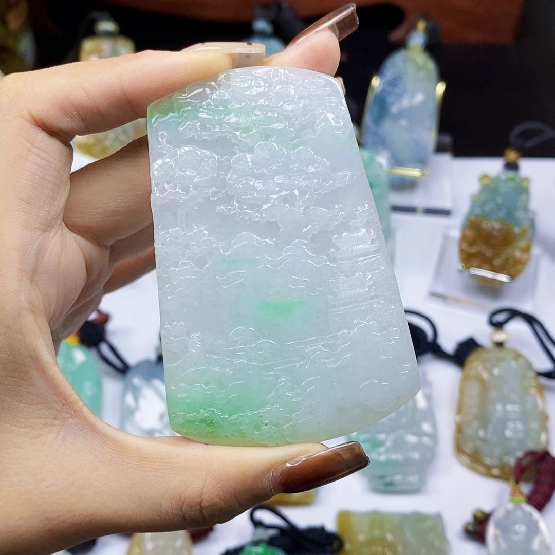 定制翡翠未镶嵌天然翡翠A货